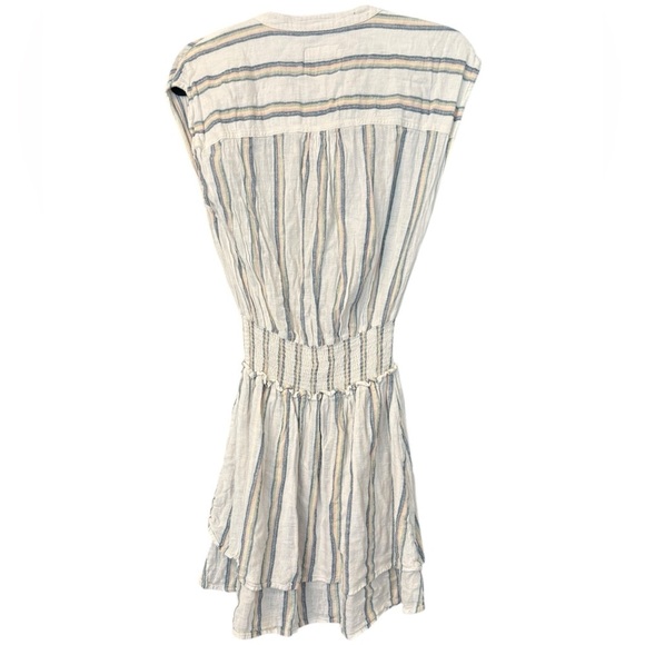 Rails Women's Angelina Cape May Stripe Linen Short White Dress Size XS - Picture 6 of 6